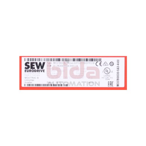 SEW MC07B0030-5A3-4-00/FSC11B/DFP21B Frequenzumrichter / Frequency Converter  3x380-500V