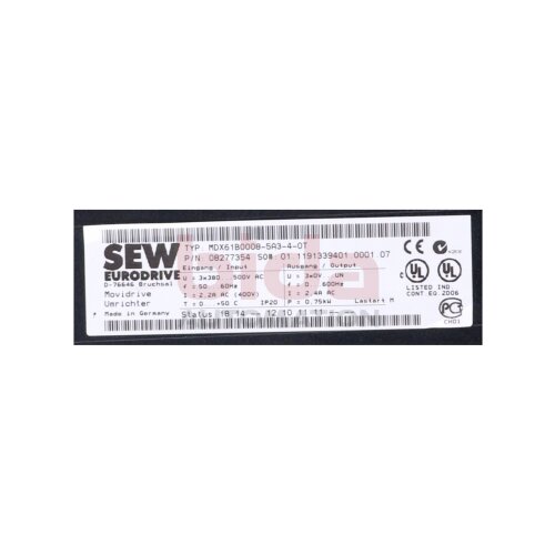 SEW MDX61B0008-5A3-4-0T Frequenzumrichter / Frequency Converter 3x380-500V