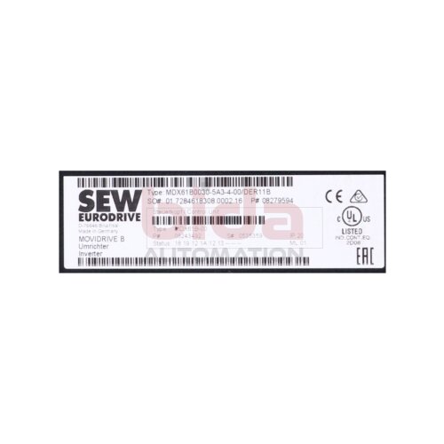 SEW MDX61B0030-5A3-4-00/DER11B Frequenzumrichter / Frequency Converter