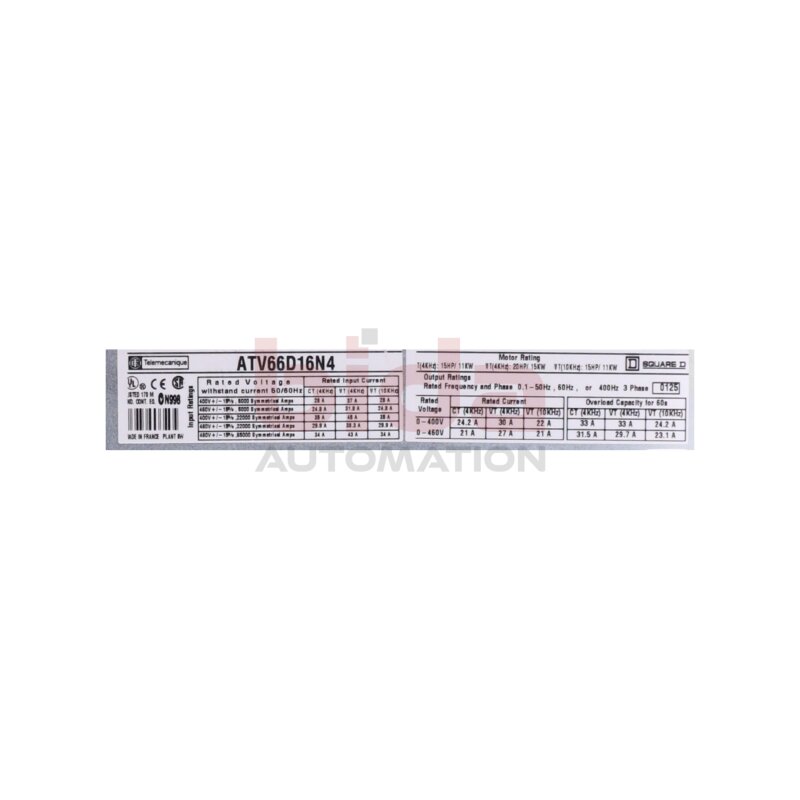 Telemecanique Square D ATV66D16N4  Frequenzumrichter / Frequency Converter 400V 11kW