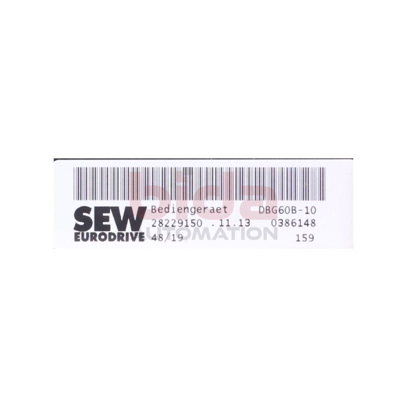 SEW DBG60B-10 Bedienger&auml;t / Operating device