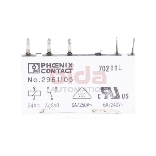 Phoenix Contact 2961105 Printrelais / Printrelays 250V 6A 24V