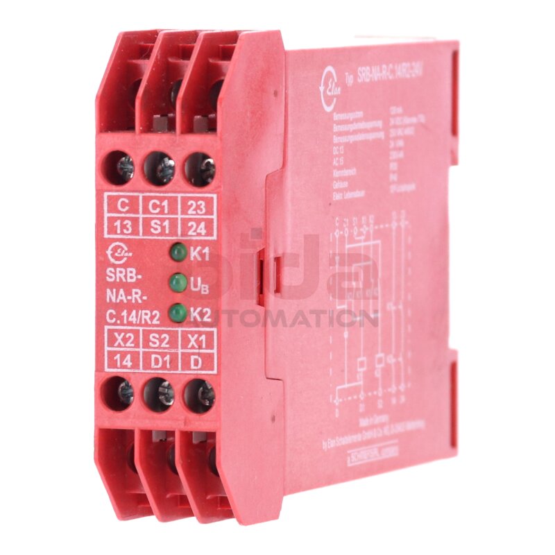 Elan SRB-NA-R-C.14/R2-24V Sicherheitsrelais / Safety Relay 120mA 24VDC 250VAC