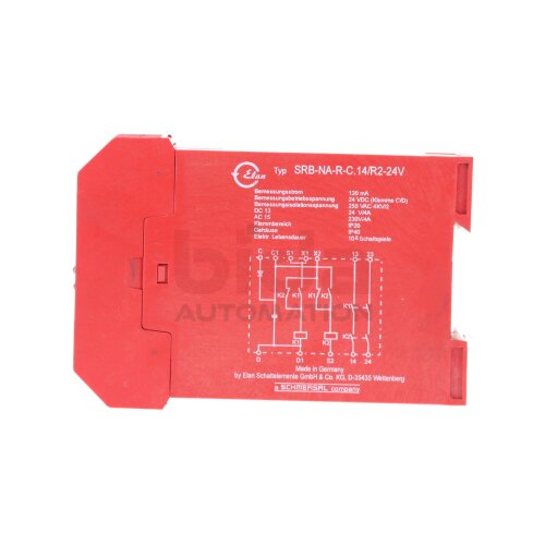 Elan SRB-NA-R-C.14/R2-24V Sicherheitsrelais / Safety Relay 120mA 24VDC 250VAC