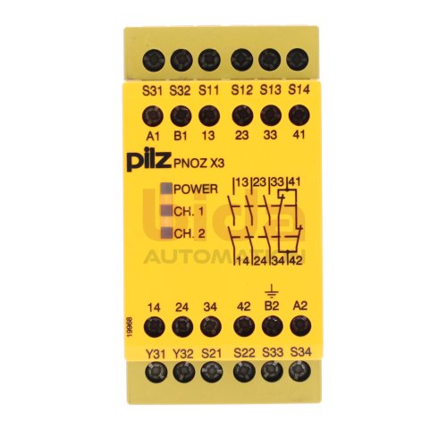 Pilz PNOZ X3 24VAC 24VDC 3n/o 1n/c 1so (774310) Sicherheitsrelais / Safety Relay 24VAC 24VDC 2,5W