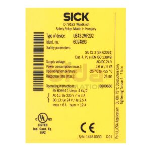 Sick UE43-2MF2D2 (6024893) Sicherheitsrelais / Safety...