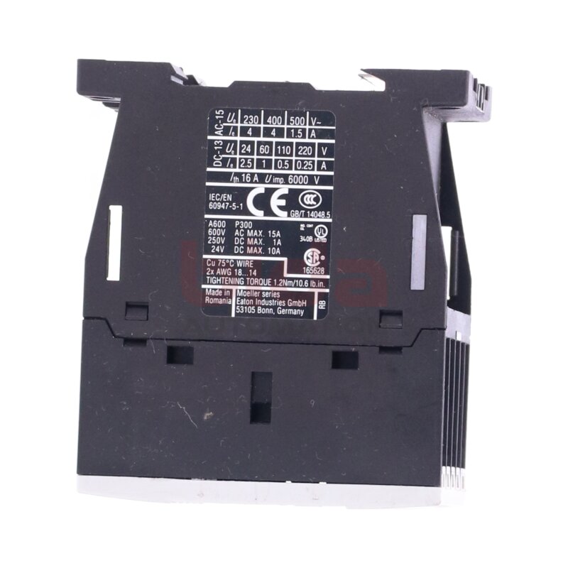Eaton DIL A-31 XTRE10B31 Hilfssch&uuml;tz / Auxiliary Contactor 24VDC 16A 6000V