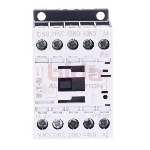 Eaton DIL A-31 XTRE10B31 Hilfssch&uuml;tz / Auxiliary Contactor 24VDC 16A 6000V