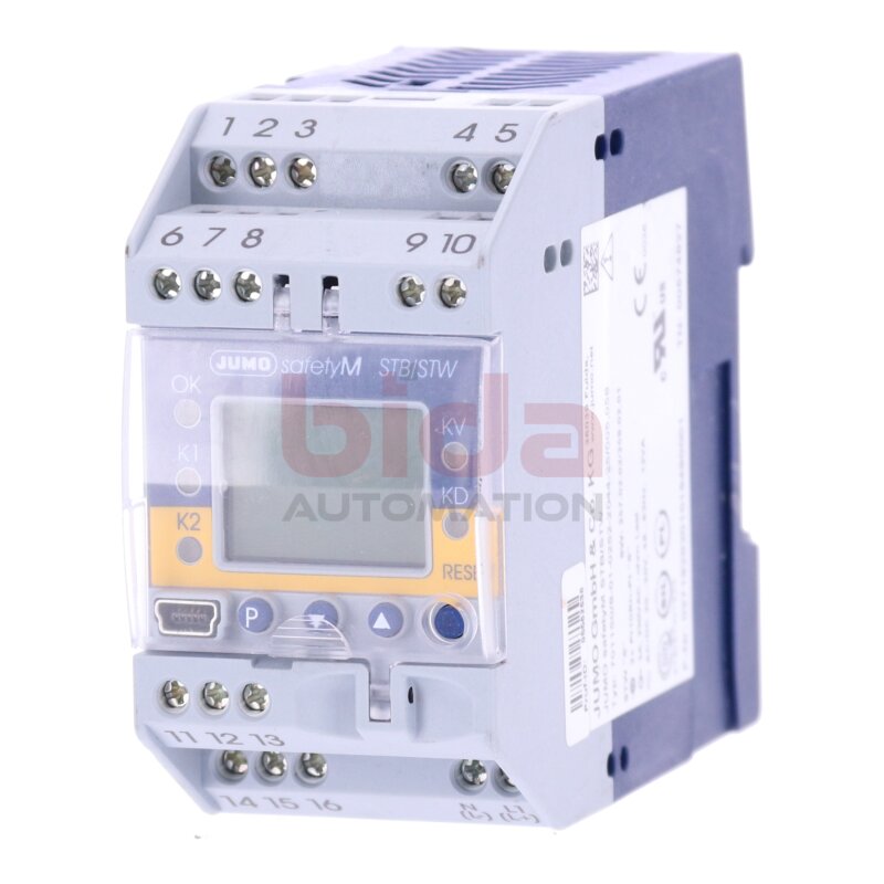 Jumo 701150/8-01-0252-2044-25/005,058 Temperaturregler / Temperature Regulator 3A 230VAC