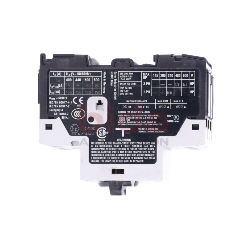 Eaton PKZM0-1.6 XTPR1P6BC1 Motorschutzschalter / Motor Protection Switch