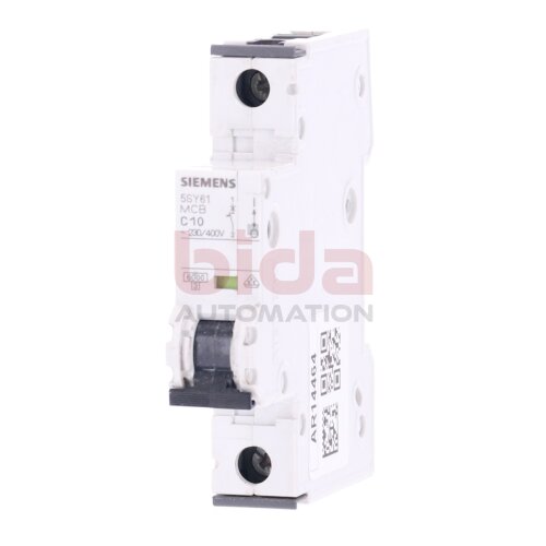 Siemens 5SY61 MCB C10 Leistungsschutzschalter / Circuit Breaker  230-400V