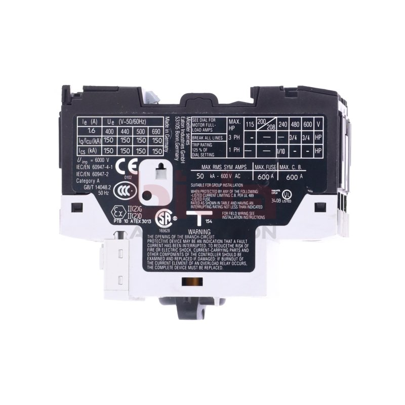 Eaton PKZM0-1.6-T XTPT1PBC1 Motorschutzschalter / Motor Protection Switch 600VAC