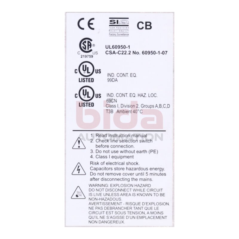 Traco Power TIS 75-124 Stromversorgung / Power Supply 115-230VAC 1,7-0,9A 24VDC 3A