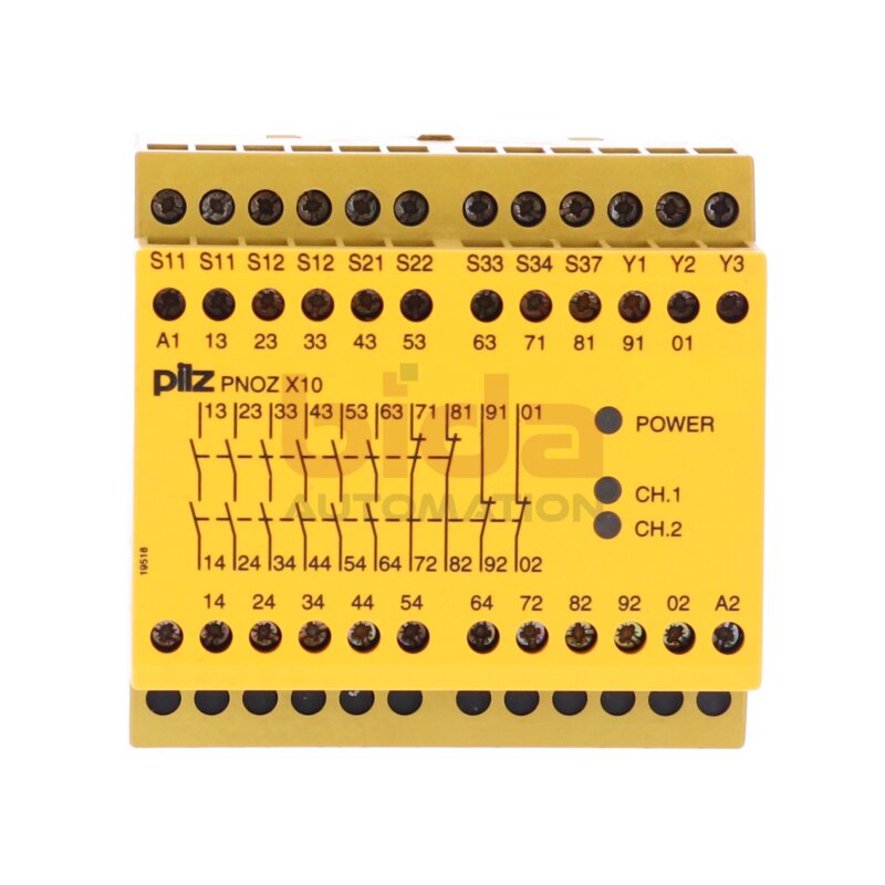 Pilz PNOZ X10 24VDC 6S 4&Ouml; 3LED (774709) Sicherheitsrelais / Safety Relay 24VDC 5W