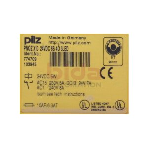 Pilz PNOZ X10 24VDC 6S 4Ö 3LED (774709)...