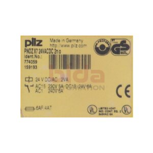 Pilz PNOZ X7 24VACDC 2n/o (774059) Sicherheitsrelais /...