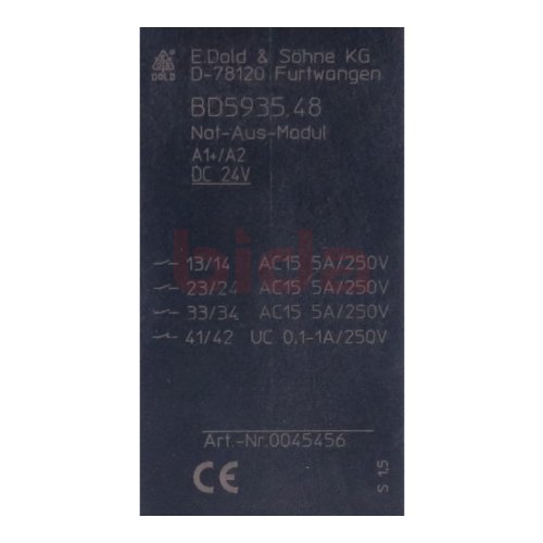 E.Dold &amp; S&ouml;hne BD5935.48 (0045456) NOT-Aus-Schalter / Emergency switch 24VDC 5A 250V