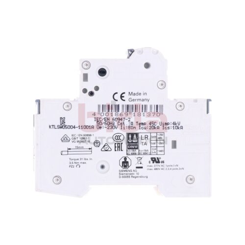 Siemens 5SY4110-7 MCB C10 Leitungsschutzschalter / Circuit Breaker 230/400V