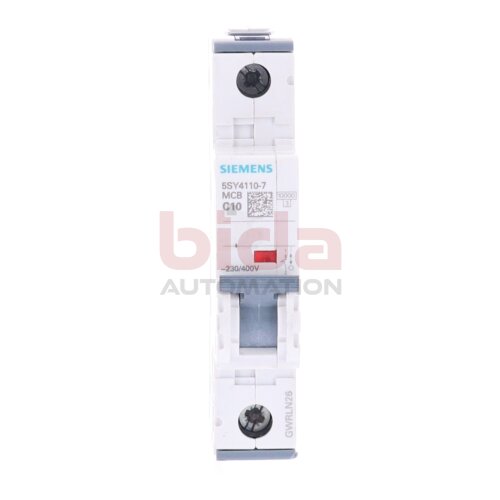 Siemens 5SY4110-7 MCB C10 Leitungsschutzschalter / Circuit Breaker 230/400V