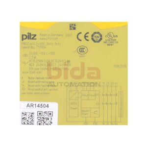 Pilz PNOZ s4 C 24VDC 3n/o 1n/c (751104) Sicherheitsrelais...
