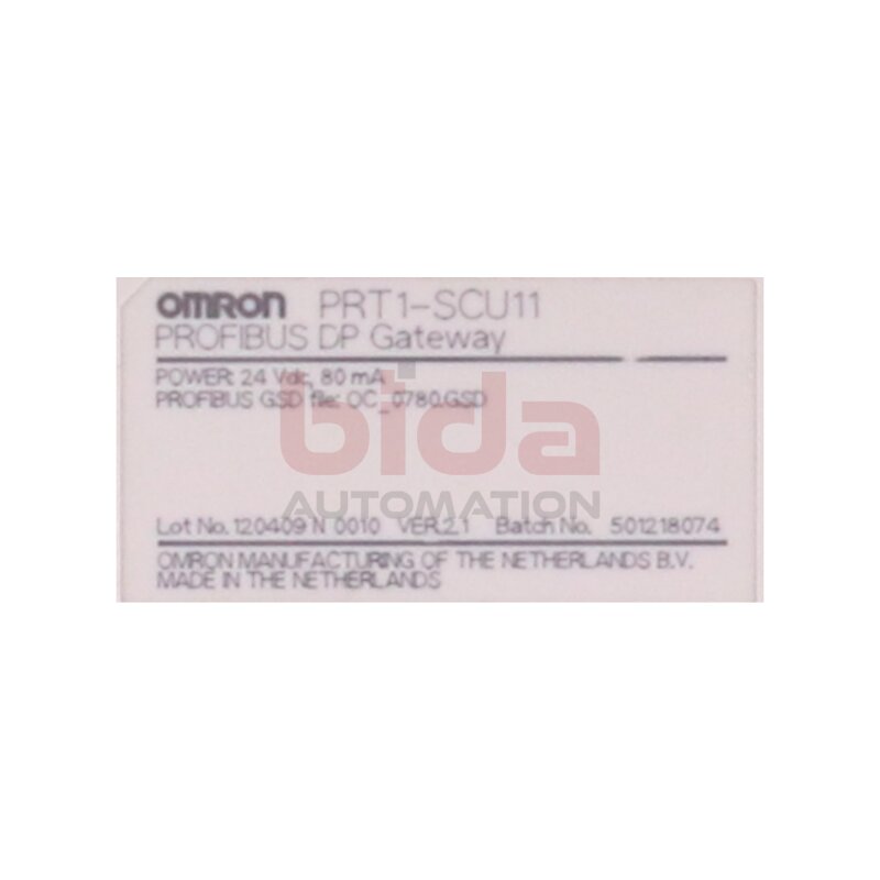 Omron PRT1-SCU11 Erweiterungsmodule / Extension module 24VDC 80mA