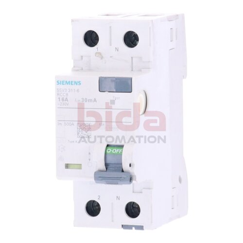 Siemens 5SV3 311-6 RCCB 16A Leitungsschutzschalter / Circuit Breaker 230V 16A