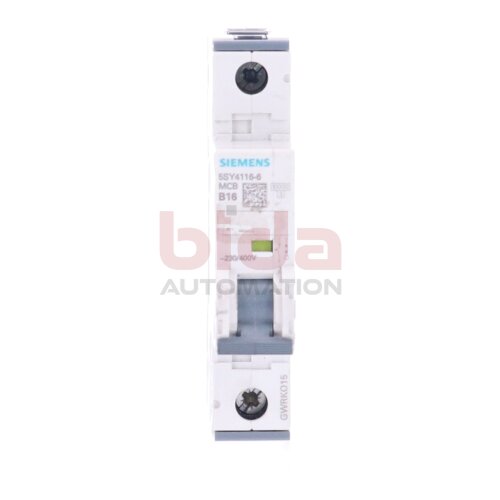 Siemens 5SY4116-6 MCB B16 Leitungsschutzschalter / Circuit Breaker  230-400V
