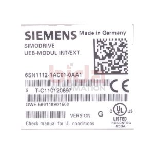 Siemens 6SN1112-1AC01-0AA1 / 6SN1 112-1AC01-0AA1...