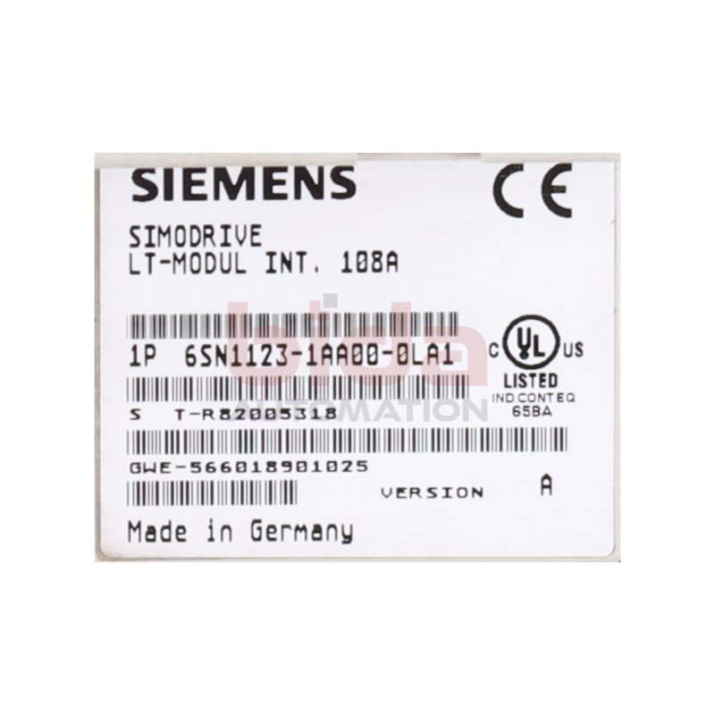 Siemens 6SN1123-1AA00-0LA1 Leistungsmodul / Power Module 108A