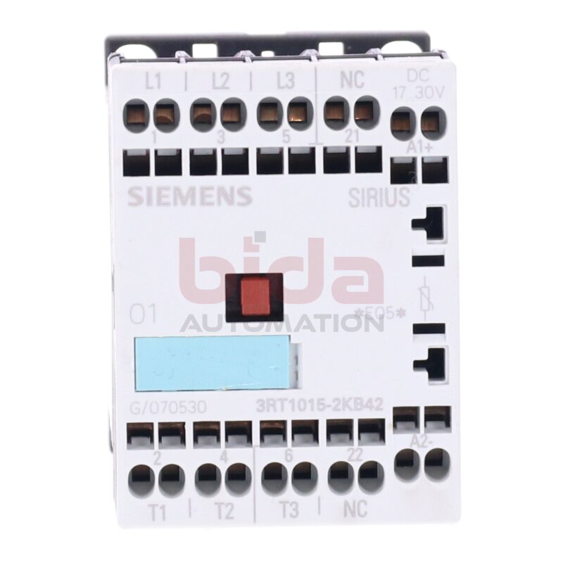 Siemens 3RT1015-2KB42 Sch&uuml;tz / Contector 17-30 VDC 600V 60A