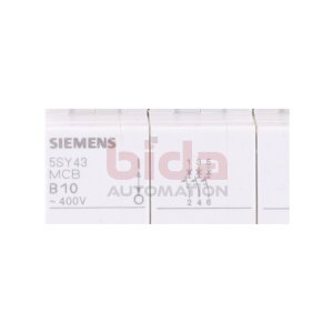 Siemens 5SY43 MCB B10 Leitungsschutzschalter / Circuit...
