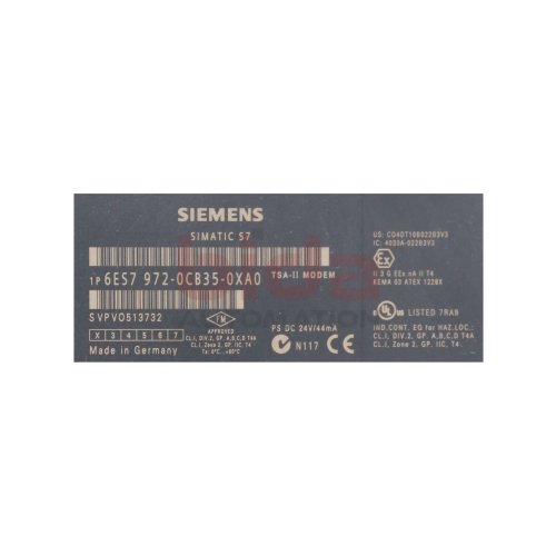 Siemens 6ES7 972-0CB35-0XA0 / 6ES7972-0CB35-0XA0 Stromversorgung / Power Supply 24V