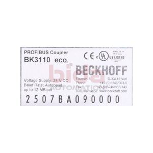 Beckhoff BK3110 eco. Profibus 24V