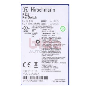Hirschmann RS30-0802O6O6SDAPHH06.0.03 Schiene Schalter /...