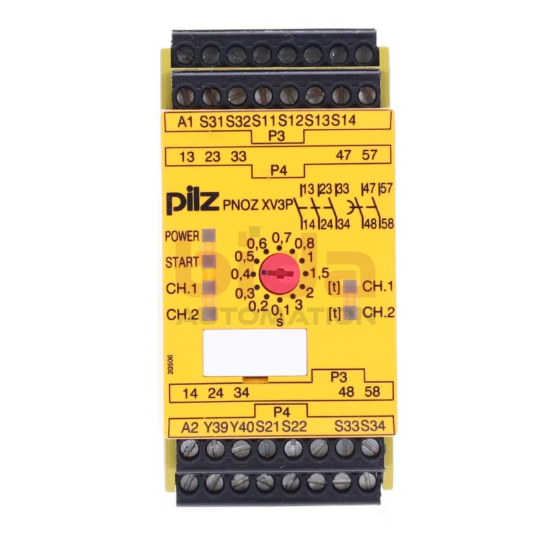 Pilz PNOZ XV3P 3/24 VDC 3n/o 2n/o t (777512) Sicherheitsschaltger&auml;t / Safety switchgear 24VDC 4,5W