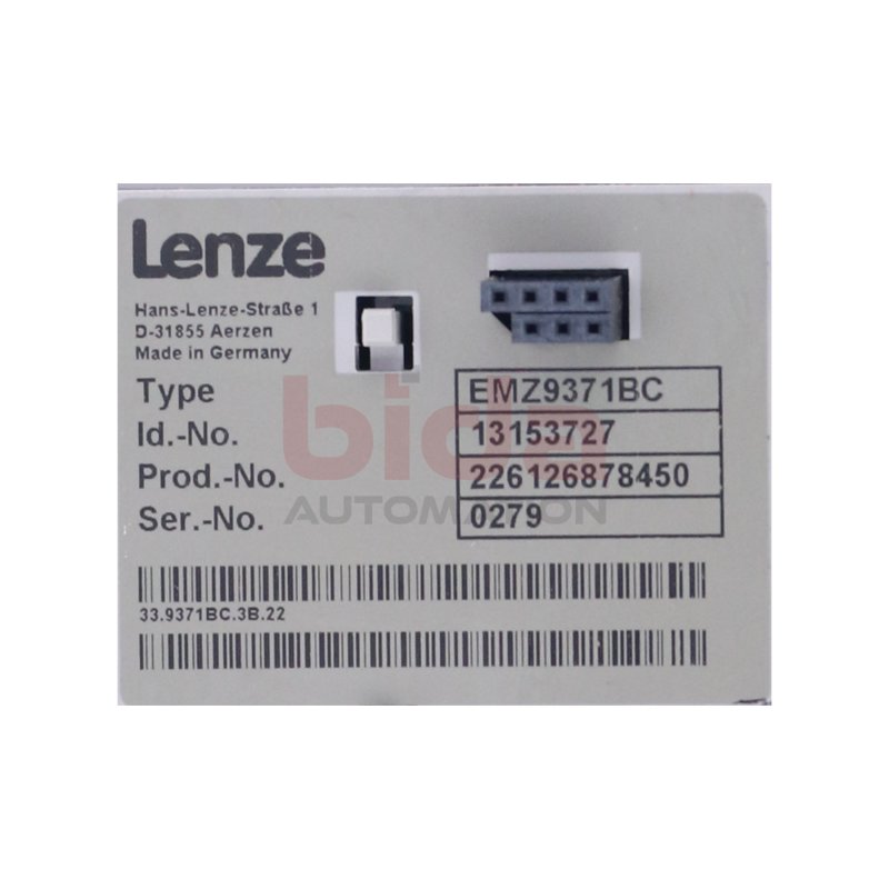 Lenze EMZ9371BC Bedienger&auml;t / Operating device