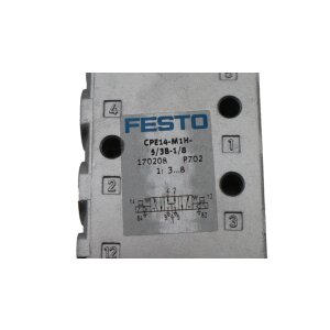 Festo CPE14-M1H-5-3B-1/8 Magnetventil Nr.170208 Ventil...