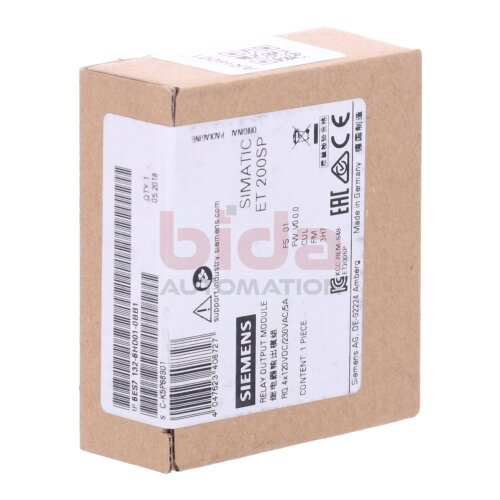 Siemens 6ES7132-6HD01-0BB1 / 6ES7 132-6HD01-0BB1 SIMATIC ET 200SP, Relaismodul 120VCD 230VAC 5A