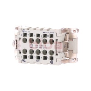 Harting HAN 10 ES-F Steckverbinder / Connector 16A 500V