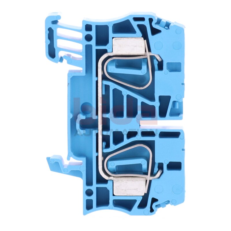 Weidm&uuml;ller ZDU 6 (6mm&sup2; 800V) Blau Durchgangs-Rheihenklemme /  Feed-Through Terminal Block 800V