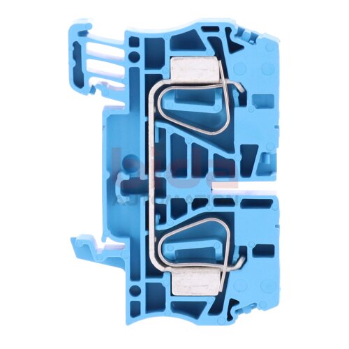 Weidm&uuml;ller ZDU 6 (6mm&sup2; 800V) Blau Durchgangs-Rheihenklemme /  Feed-Through Terminal Block 800V