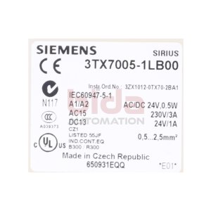 Siemens 3TX7005-1LB00 Ausgangskoppelglied / Output...